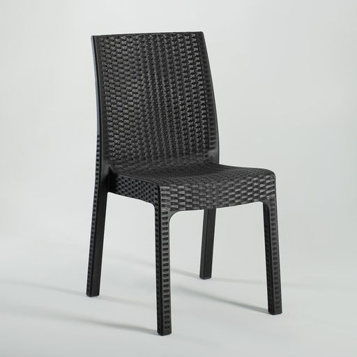 Стул садовый пластиковый, 86×42×57 см, цвет шоколад