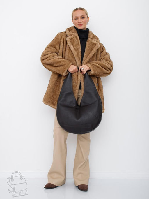 Сумка женская кожаная 1101-1MP coffee Polina&Eiterou