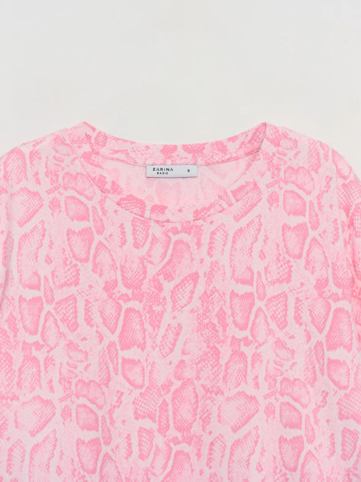 Футболка из хлопка с принтом / Zarina  фото 9