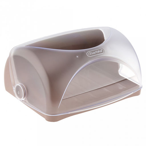 Хлебница пластмассовая Грана 31х25х15см, мокко (Россия)