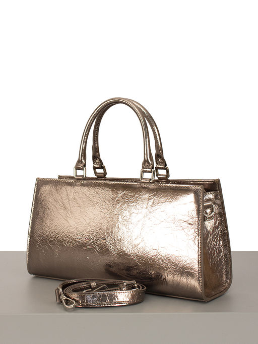 LACCOMA сумка НИ7236-бронзовый натуральная кожа хлопок  фото 2