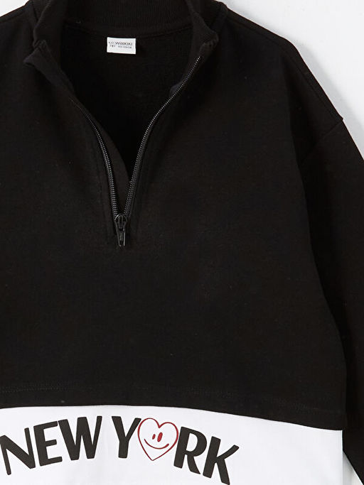 Dik Yaka K?z ?ocuk Sweatshirt - Waikiki фото 3
