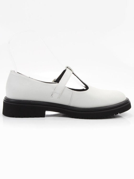 06-M47-12 WHITE Туфли женские (натуральная кожа)