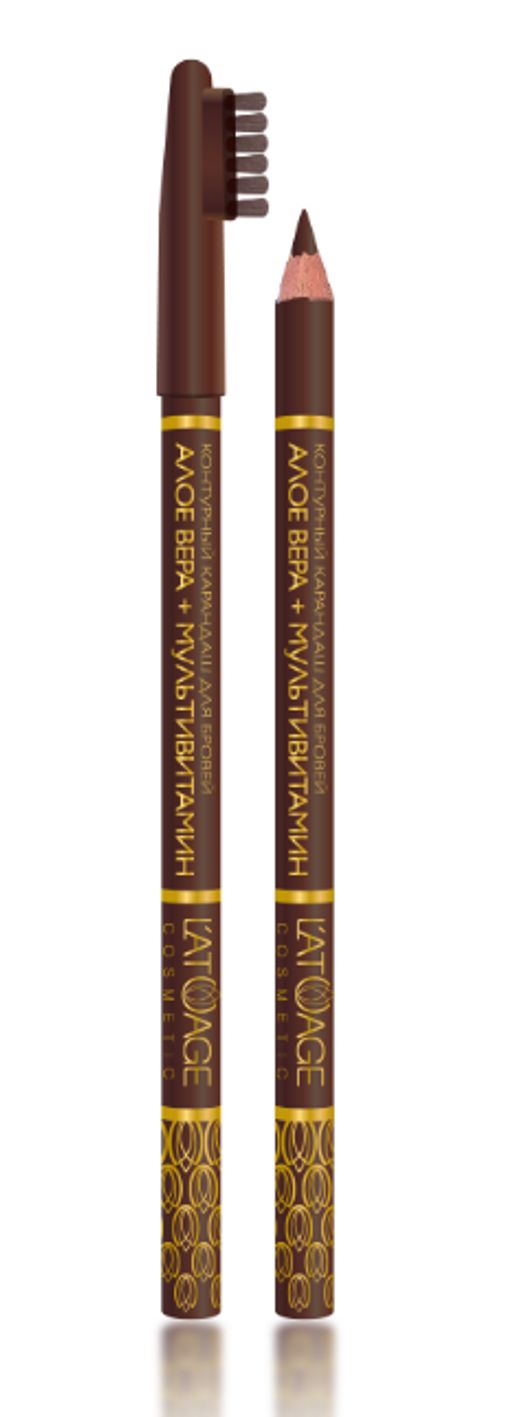 Latuage Карандаш для бровей контурный №01 коричневый