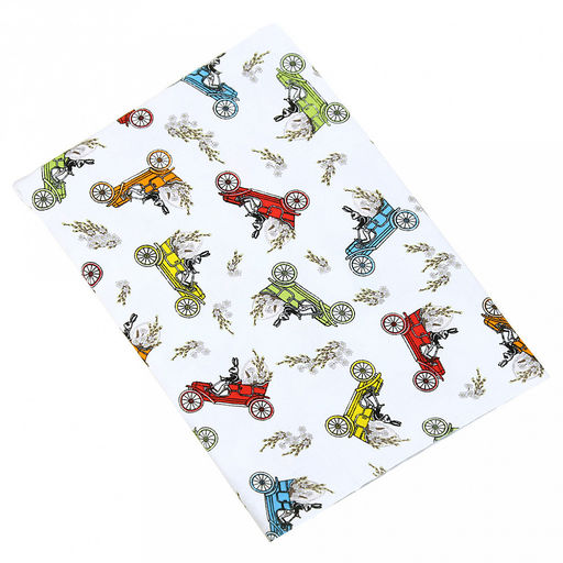 "Путешествие" Скатерть рогожка 120х150см, 171г/м2, хлопок 100%, "Домашняя мода" (Россия)