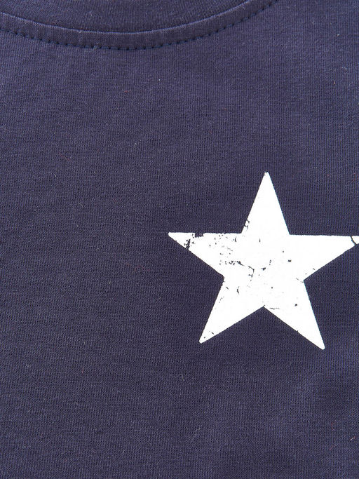 Лонгслив для мальчика с принтом детская одежда UD 0429 т.синий - Mini maxi фото 8