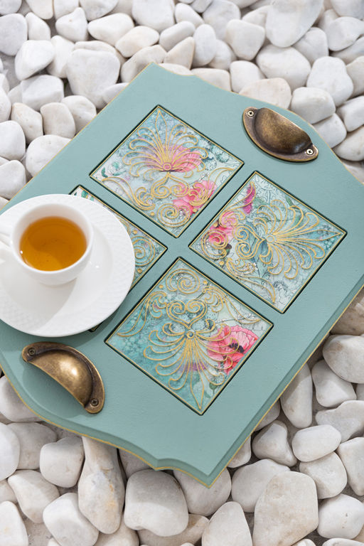 Заготовка для декорирования Love2art OLIV Плитка для декорирования МДФ 10 х 10 х 0.5 см №15 (лавровый лист)