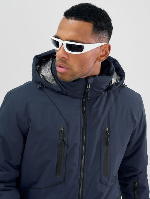 Горнолыжный костюм мужской зимний темно-серого цвета 394TC - Leifensh фото 17