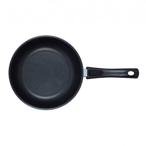 Сковорода алюмин. 240/60мм со съемной ручкой, стекл.крышкой (АП) (с247а) (Кукмара)