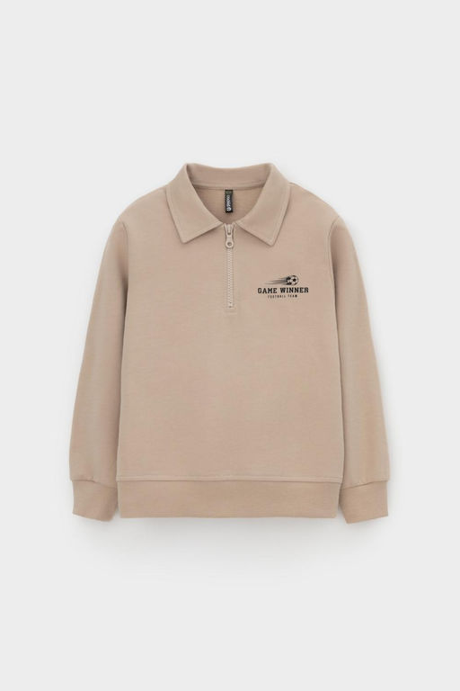 Crockid _ КР 302689/темно-бежевый к534 джемпер (свитшот) для мал  фото 2
