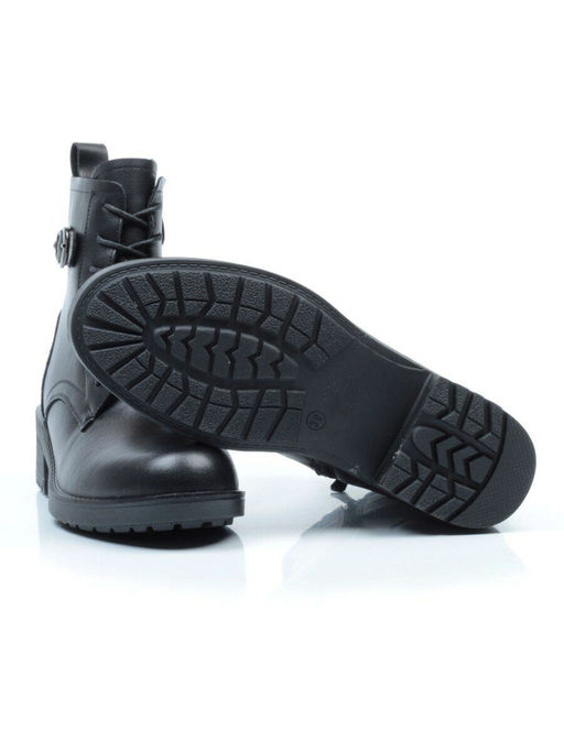 01-5559-1 BLACK Ботинки демисезонные (натуральная кожа, байка) - Фабричный китай фото 16