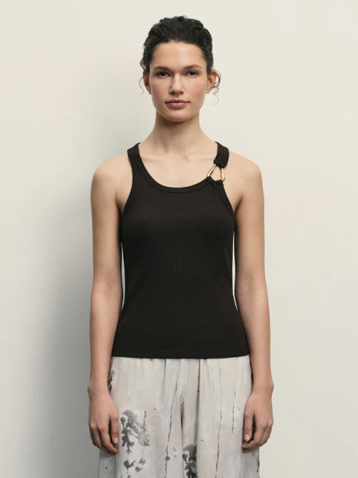 Топ с декоративным элементом / Zarina  фото 11