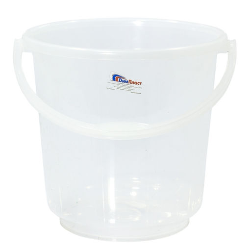 Ведро Deluxe 5л без крыш. ПРОЗРАЧНОЕ арт.Д0000631,169