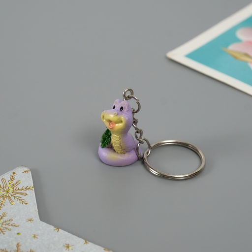 Брелок для ключей на кольце Змейка с ёлочкой, полистоун, 2?1.5?2.5 см, МИКС - Simaland фото 5