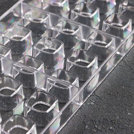 Форма для конфет и шоколада KONFINETTA Куб, пластик, 27.5?13.5?3 см, 21 ячейка (2.5?2.5 см), прозрачная  фото 3