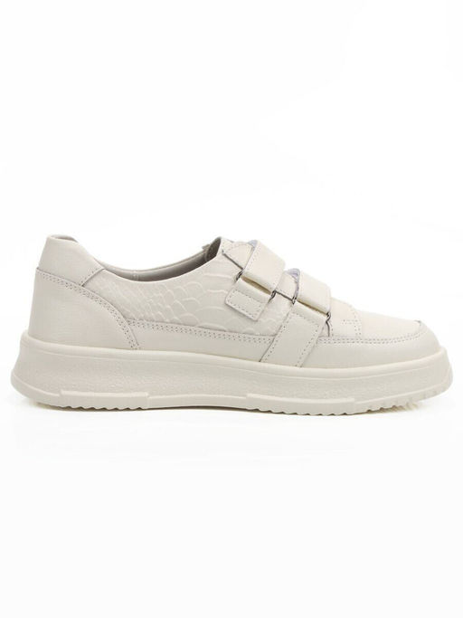 03-C138-2 LT. BEIGE Полуботинки спортивные женские (натуральная кожа)