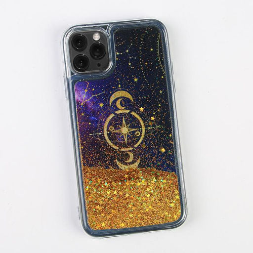 Чехол для телефона iPhone 11 PRO с блёстками внутри Stars, 7.14 14.4 см