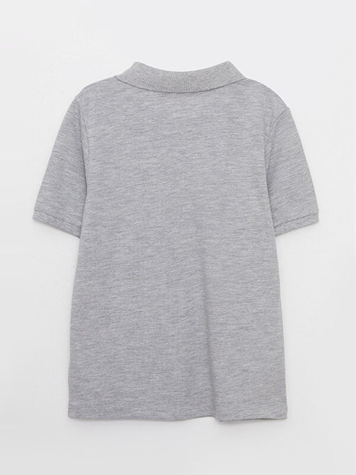 Polo Yaka Basic K?sa Kollu Pamuklu K?z ?ocuk Ti??rt
