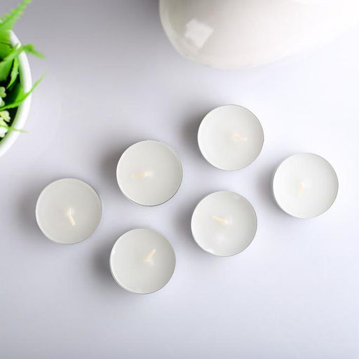 Набор ароматических свечей чайных «Ландыш», 6 шт., 3.8×1.6 см, 3.5 ч, 12 г