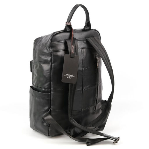 Мужской кожаный дорожный рюкзак 9240 Блек - Dff фото 3