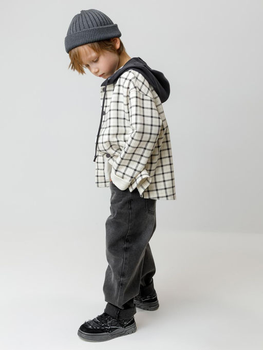 КР 302780/молочный 1001 Н018 к600 рубашка для мал - Crockid фото 5