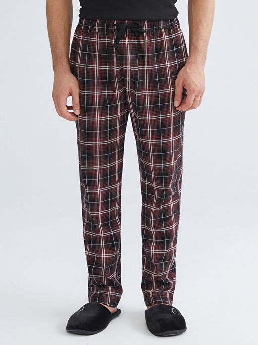 Standart Kal?p Ekose Erkek Pijama Alt