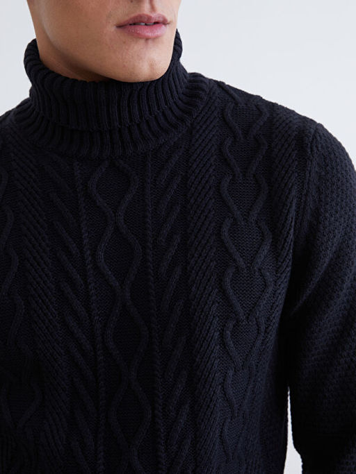 Bal?k?? Yaka Erkek Triko Kazak