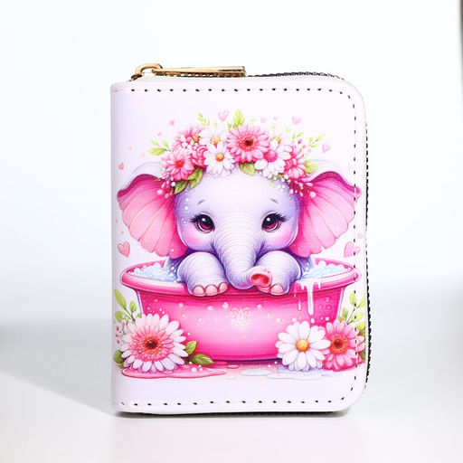 Кошелёк на молнии «Слоник», белый