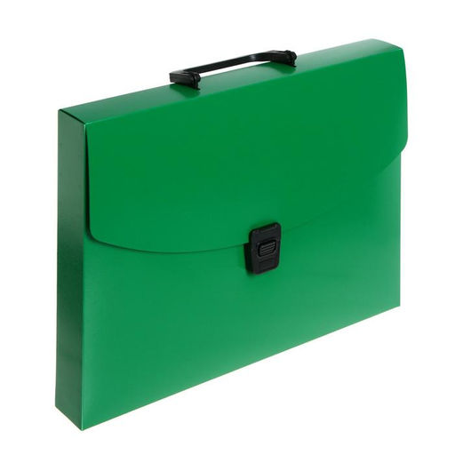 Папка-портфель А4 Calligrata, 1 отделение, 700 мкм, до 300 листов, зелёная  фото 2