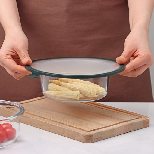 Вакуумная крышка для посуды Доляна, d=22,5 см, цвет зелёный  фото 6