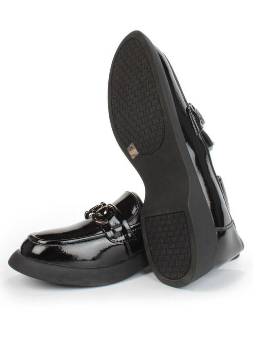 03-DCO137-5 BLACK Лоферы женские (натуральная кожа)