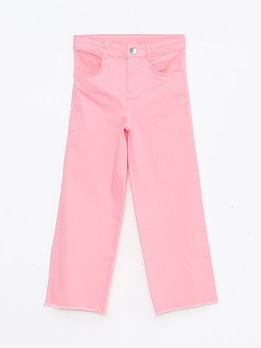 Basic Geni? Pa?a Gabardin K?z ?ocuk Pantolon - Waikiki фото 2