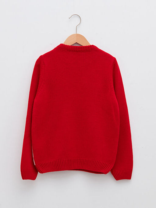 Bisiklet Yaka Y?lba?? Temal? Uzun Kollu Erkek ?ocuk Triko Kazak - Waikiki фото 2