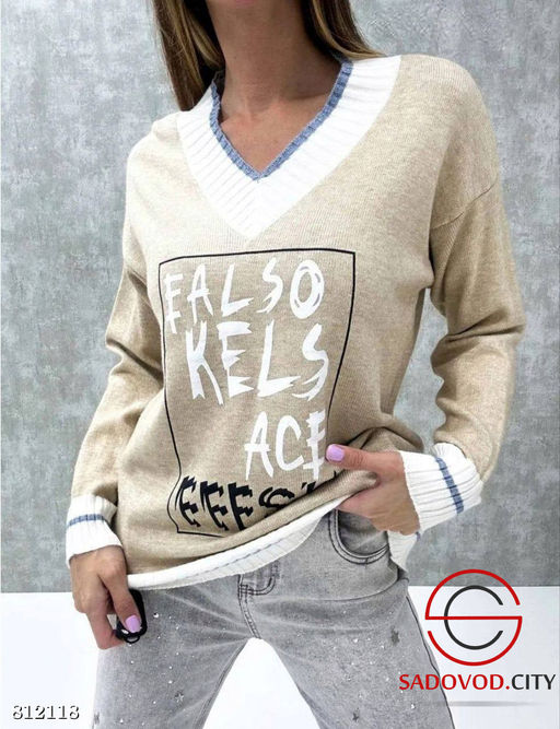 Кофта женская с надписью - Bruno фото 4