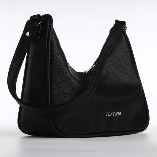 Сумка женская TEXTURA, багет, маленький размер, цвет чёрный  фото 6