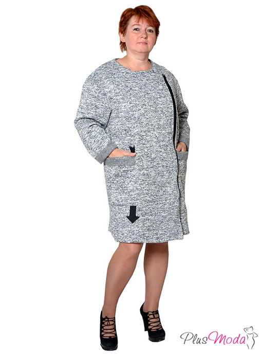 Пальто двубортное Модель №139 размеры 52-74 - Plusmoda фото 3