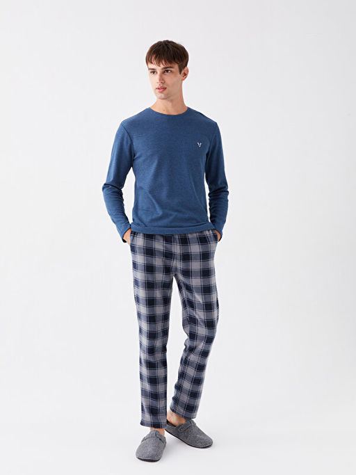 Standart Kal?p Ekose Polar Pijama Alt