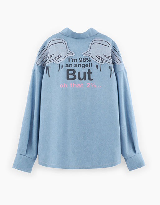 Джинсовая рубашка для девочки 241176 - Bell bimbo фото 2