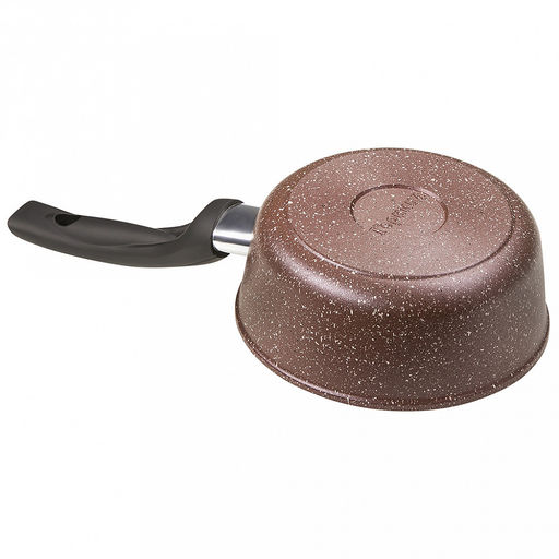 Ковш с тефлоновым покрытием 1,0л, д16см "Шоколад", h7см, s0,4см, ручка из термостойкого пластика (Россия)