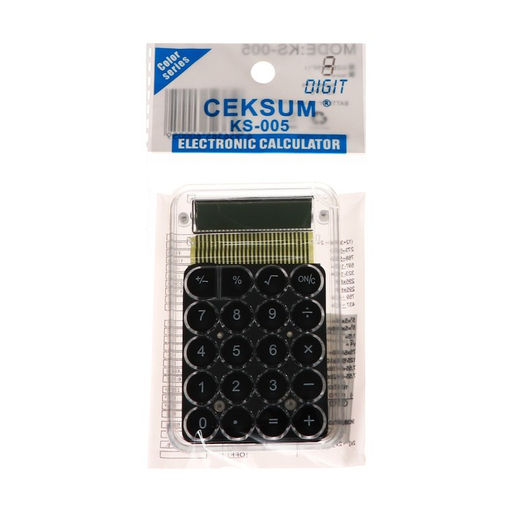 Калькулятор настольный 8-разрядный, KS-005, прозрачный корпус