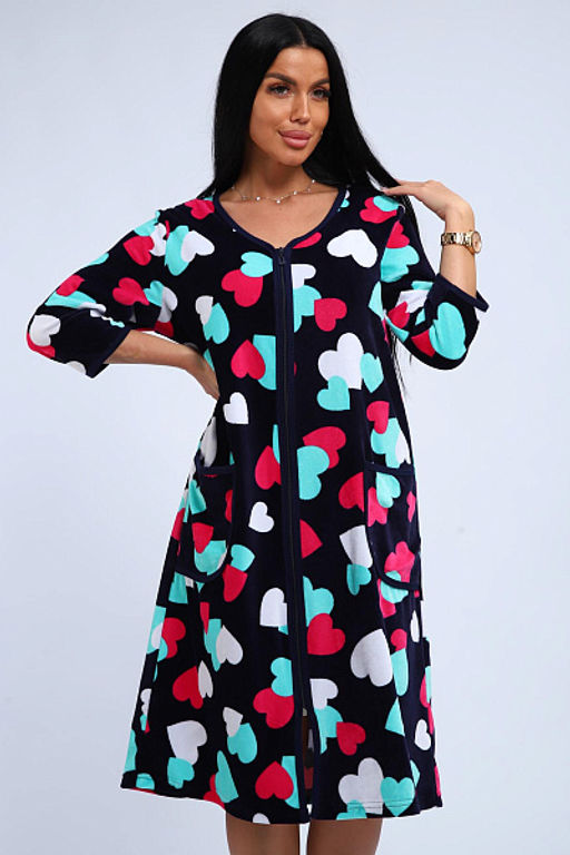 Халат велюровый на молнии (941-6) - Плиона фото 162