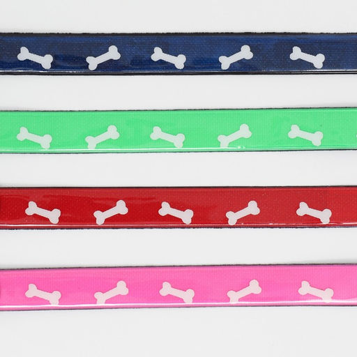 Ошейник со светоотражающим покрытием Косточки, 26-33 х 1,5 см, микс цветов - Пижон фото 7