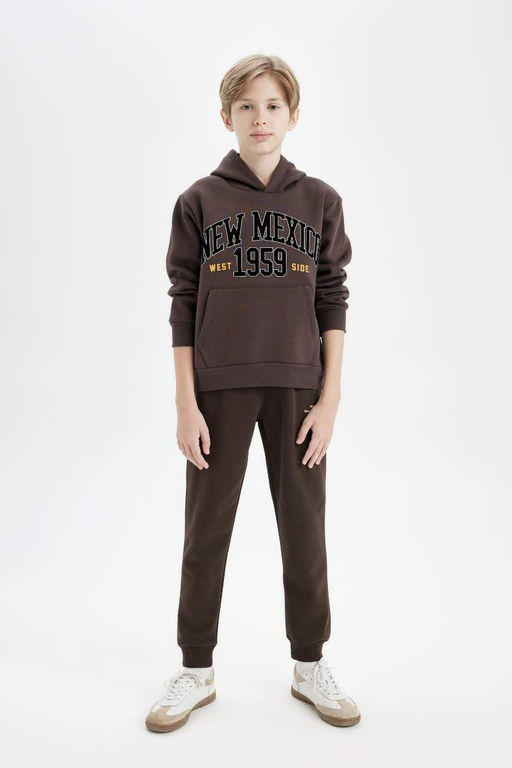 Спортивные штаны с принтом для мальчиков - Defacto фото 3