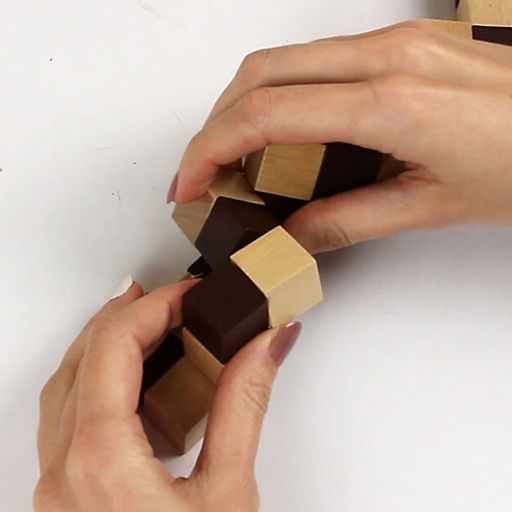 DELFBRICK DLS-05 Головоломка деревянная 1 шт Змейка 1 элемент