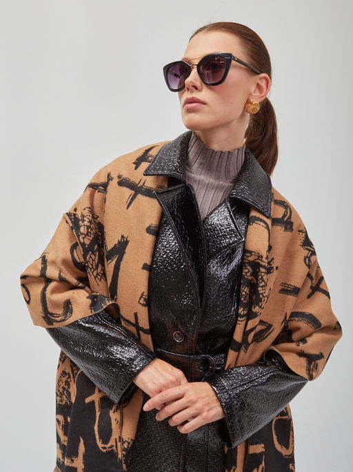 В составе шерсть и кашемир! теплый двусторонний палантин - Tantino фото 7