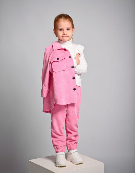 Комплект Вельвет ЦВЕТ: БАРБИ (QR)