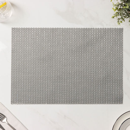 Салфетки сервировочные на стол Доляна Star, 4 шт., 45×30 см, серые