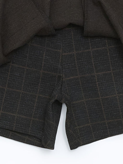 Beli Lastikli Ekose K?z ?ocuk ?ort Etek - Waikiki фото 2