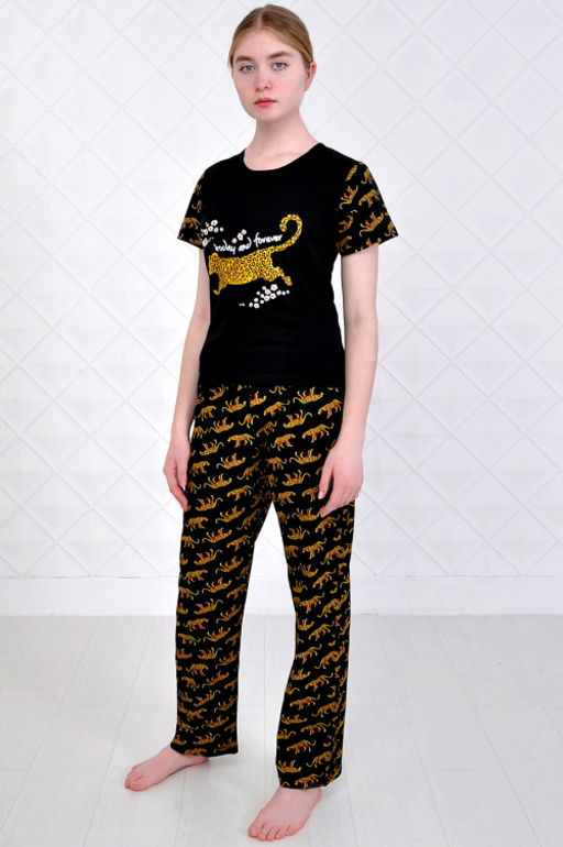 Арт. 4315 Пижама с брюками 48-58 (6 шт) Цвет:ассорти