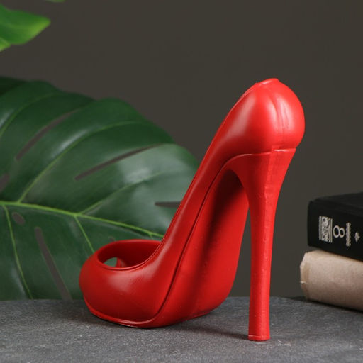 Подставка для бутылки «Туфля», красная, 23×9×19 см